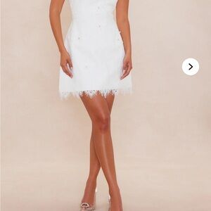 Fashion Nova Luxe NWT Elegant White Lace Dress